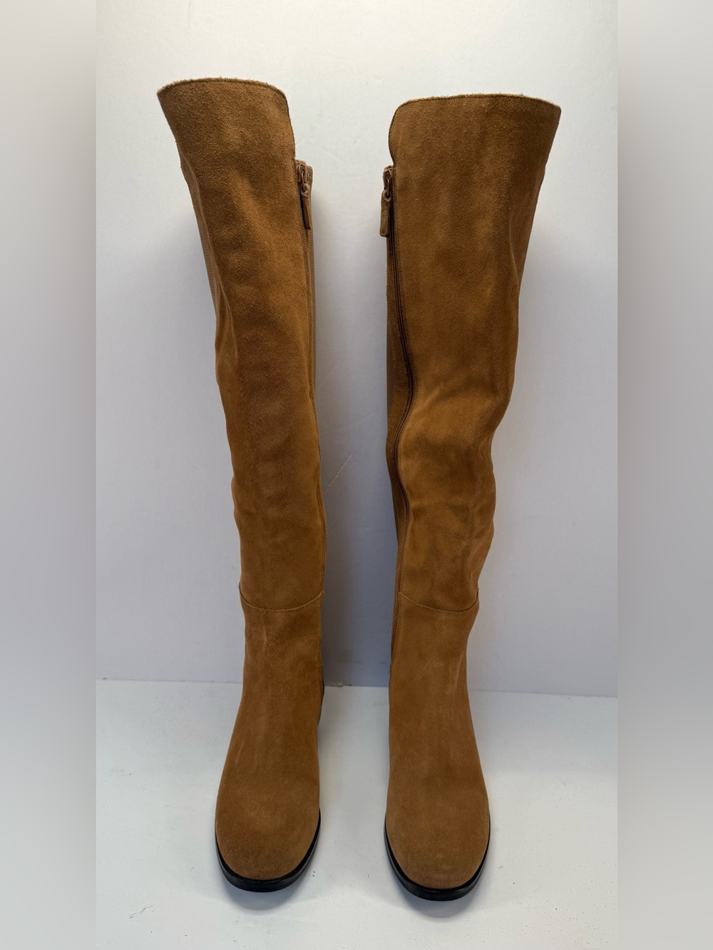 Cole Haan Isabelle Tall Suede Over-the-Knee Boots in Chestnut size 7 - Picture 5 of 12